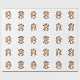 Golden Retriever Dad Vintage Engraving Dog Lover S Wrapping Paper