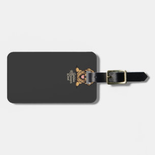 Golden Retriever Dad Vintage Engraving Luggage Tag
