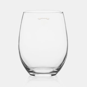 Golden Retriever Dad Vintage Engraving Stemless Wine Glass