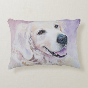 Golden retriever decorative cushion