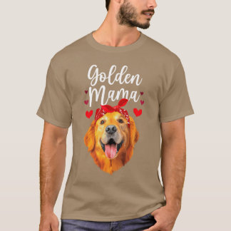 Golden Retriever Design For Mom Women Golden Retri T-Shirt