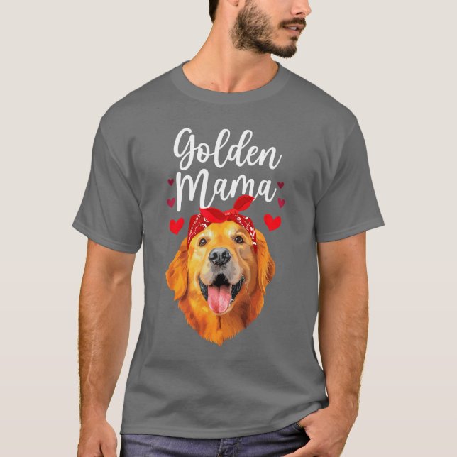 Golden Retriever Design For Mom Women Golden Retri T-Shirt (Front)