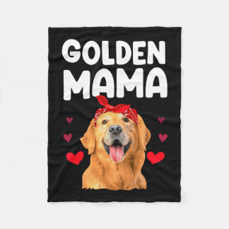 Golden Retriever Design For Mum Women Golden Retri Fleece Blanket