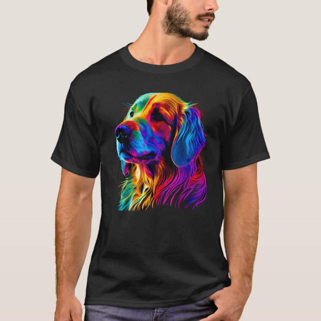 Golden Retriever Designer T-Shirt (Front)