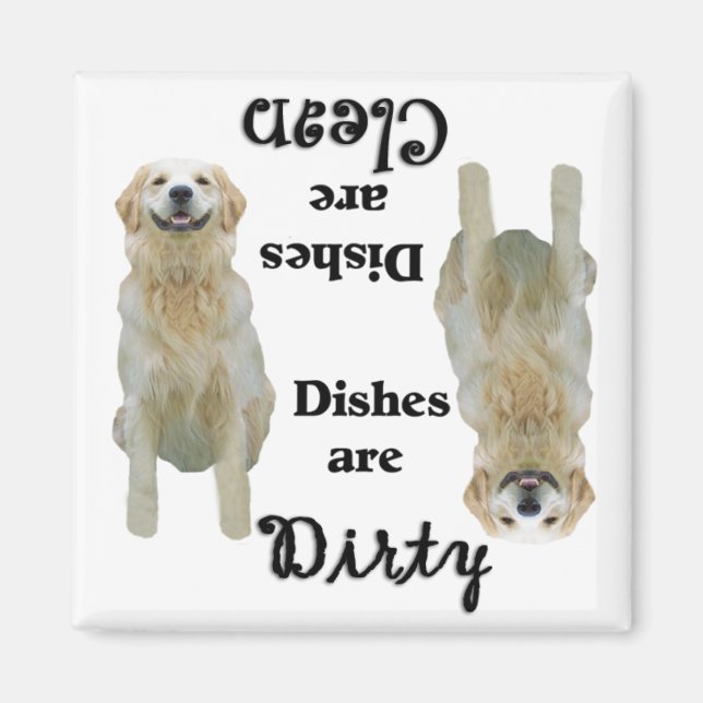 Golden Retriever Dishwasher Magnet (Front)