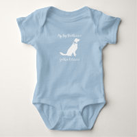 Golden Retriever Dog Baby Shower Blue Boy