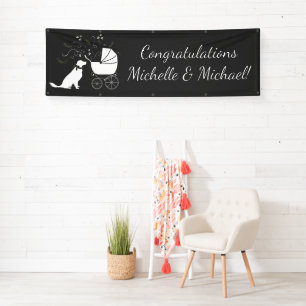 Golden Retriever Dog Baby Shower Gender Neutral Banner