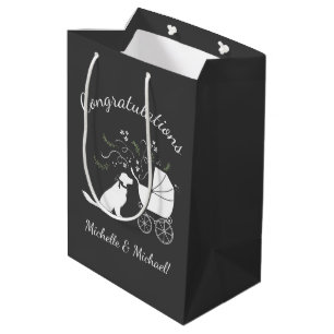 Golden Retriever Dog Baby Shower Gender Neutral Medium Gift Bag