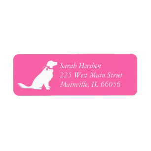 Golden Retriever Dog Baby Shower Pink