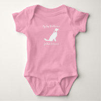 Golden Retriever Dog Baby Shower Pink