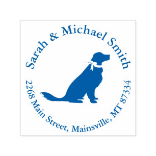 Golden Retriever Dog Baby Shower Self-inking Stamp