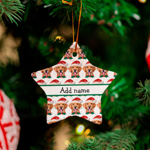Golden Retriever Dog Breed Christmas Ceramic Tree Decoration
