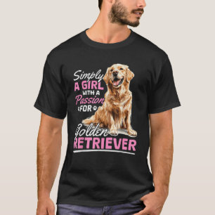 Golden Retriever Dog Breed I m only human my dog i T-Shirt