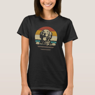 Golden retriever dog Breed retro vintage 70s silho T-Shirt