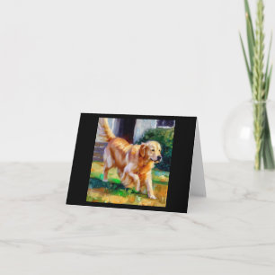 Golden Retriever Dog Card