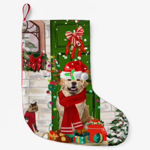 Golden Retriever Dog Christmas Small Christmas Stocking