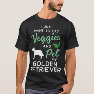 Golden Retriever Dog Cigar lover owner Xmas Birthd T-Shirt
