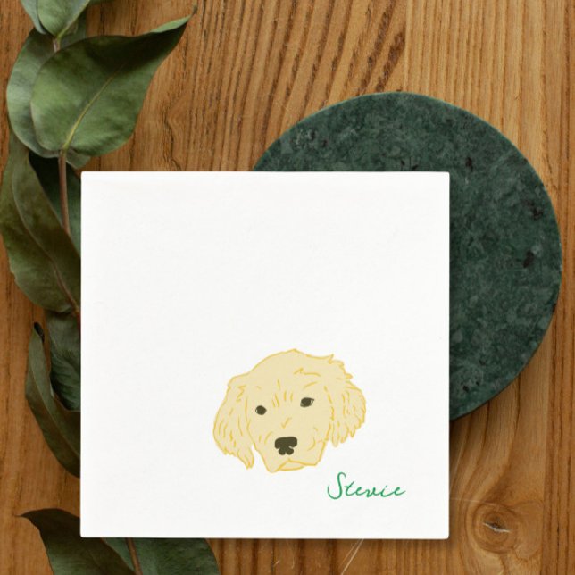Golden Retriever Dog Cocktail Napkins  (Creator Uploaded)