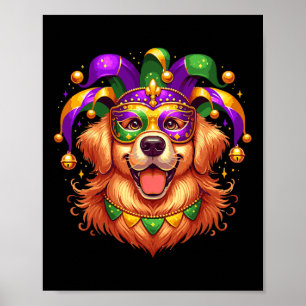 Golden Retriever Dog Costume Outfit Women Men Mard Poster