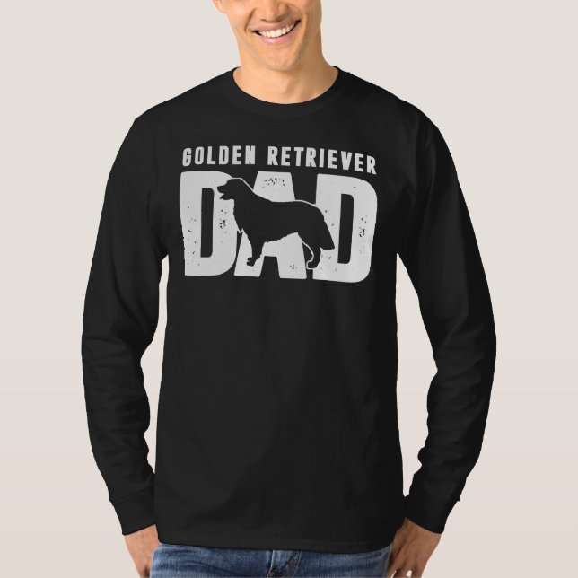 Golden Retriever Dog Dad T-Shirt (Front)