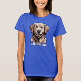 Golden Retriever Dog Dad T-Shirt – Customisable Gi