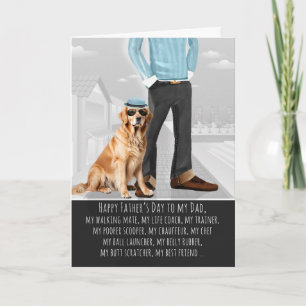 Golden Retriever Dog from the Pet Father's Day Holiday Card