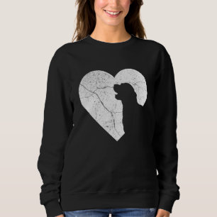 Golden Retriever Dog Funny Heart Valentine's Day D Sweatshirt