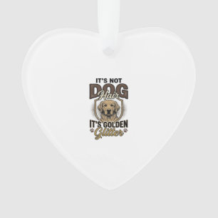 Golden Retriever Dog Hair Vintage Funny Shirt Desi Ornament