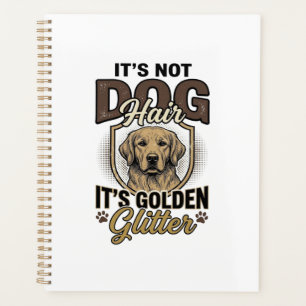 Golden Retriever Dog Hair Vintage Funny Shirt Desi Planner