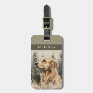 Golden Retriever Dog Luggage Tags