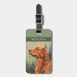 Golden Retriever Dog Luggage Tags