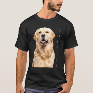 Golden Retriever Dog Mom Dad Love Puppy Pet Tee Cu