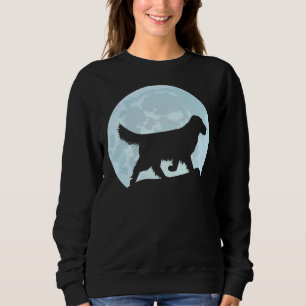 Golden Retriever Dog Moon Silhouette Sweatshirt