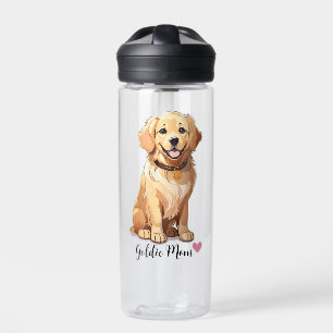 Golden Retriever Dog Mum clear Water Bottle