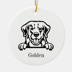 Golden Retriever dog ornament