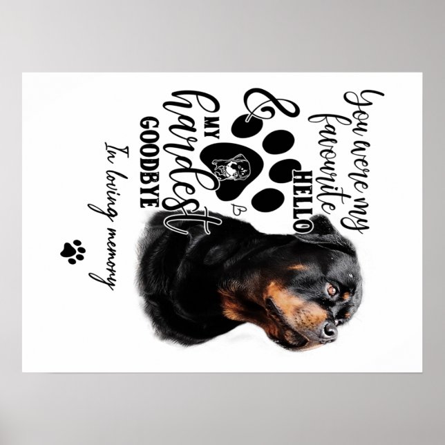 Golden Retriever Dog Owner Birthday Gift Dog Quote Poster (Front)