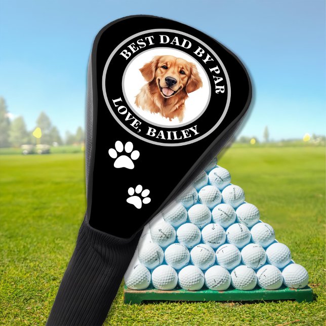 Golden Retriever Dog Personalised Drawing Golf Head Cover (Creator Uploaded)