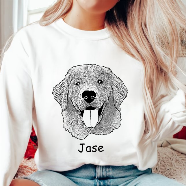 Golden Retriever Dog Personalised Pet Lover Sweatshirt (Creator Uploaded)