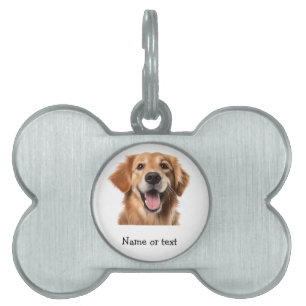 Golden Retriever Dog Pet Animal ID Tag