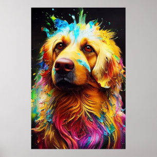 Golden Retriever Dog Pet Cute Adorable Animal Poster