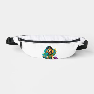 Golden Retriever Dog Pirate   Bum Bags