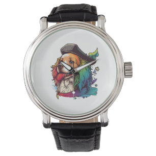 Golden Retriever Dog Pirate Watch