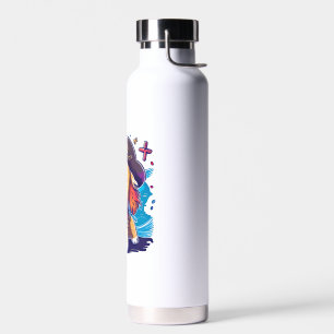 Golden Retriever Dog Pirate Water Bottle