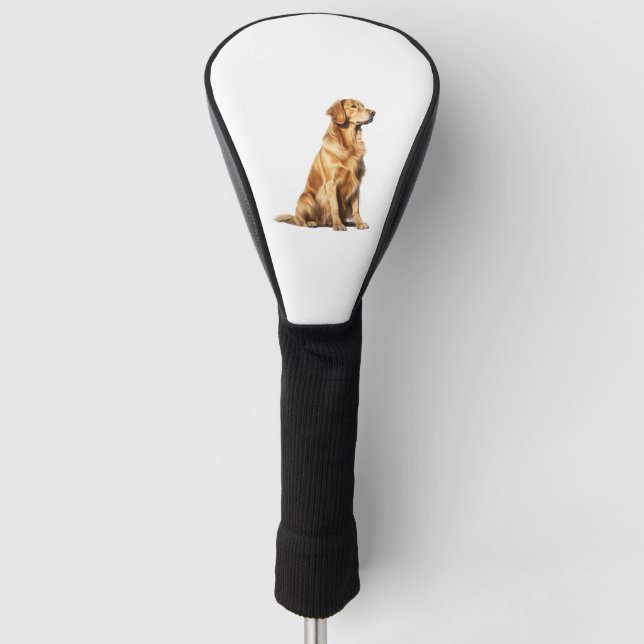 Golden Retriever Dog Portrait - Majestic Pet Illus Golf Head Cover (Front)