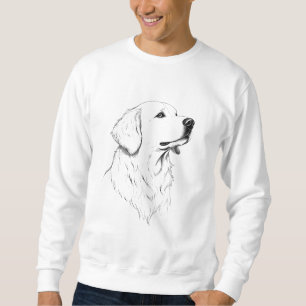 Golden Retriever Dog Portrait Men's Sweater
