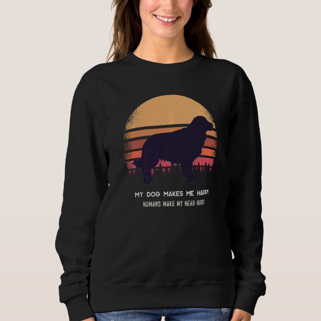 Golden Retriever Dog Retro  7 Sweatshirt (Front)