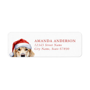 Golden Retriever Dog Return Address Labels
