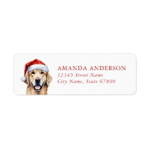 Golden Retriever Dog Return Address Labels