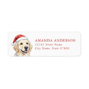 Golden Retriever Dog Return Address Labels