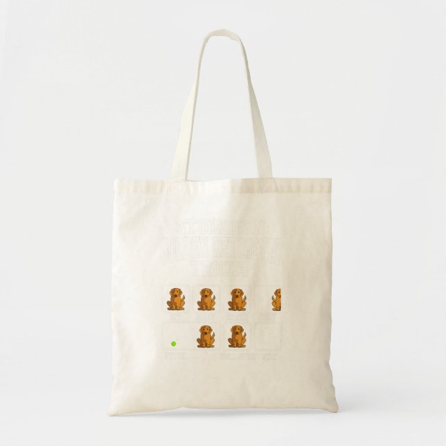 Golden Retriever Dog Stubborn Retriever Golden Dog Tote Bag (Front)